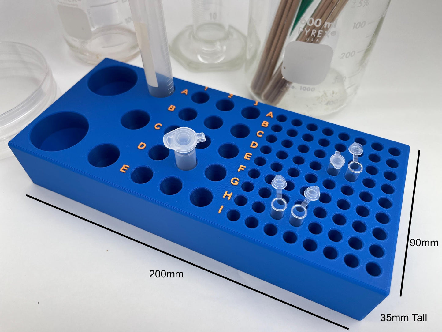 Multi Test Tube Laboratory Rack 0.2mL, 1.5/2mL, 15mL, 50mL Tubes