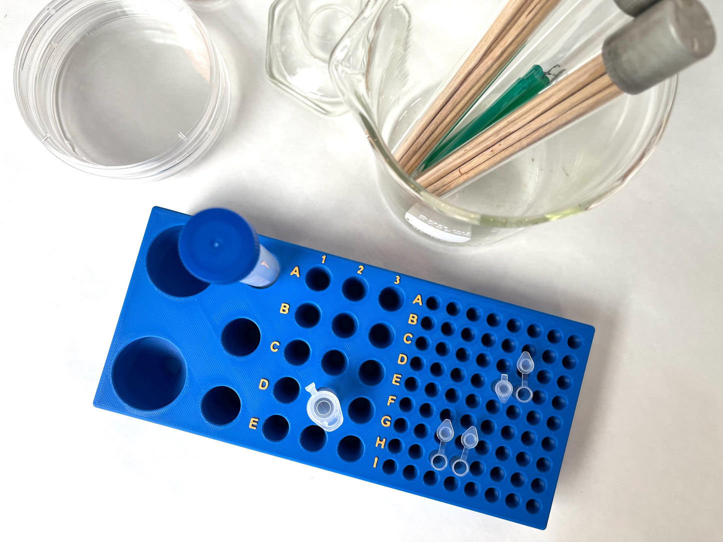 Multi Test Tube Laboratory Rack 0.2mL, 1.5/2mL, 15mL, 50mL Tubes