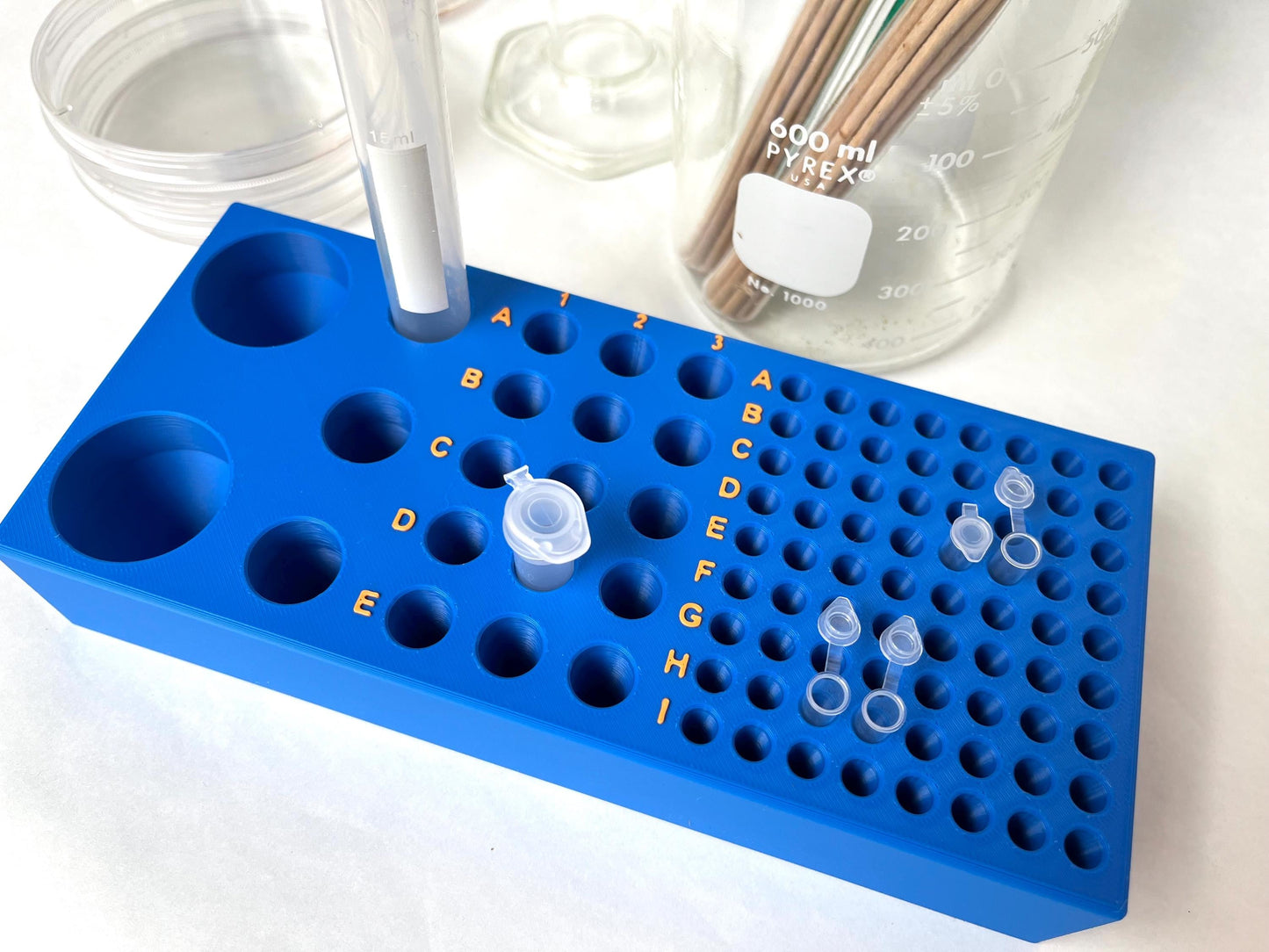 Multi Test Tube Laboratory Rack 0.2mL, 1.5/2mL, 15mL, 50mL Tubes