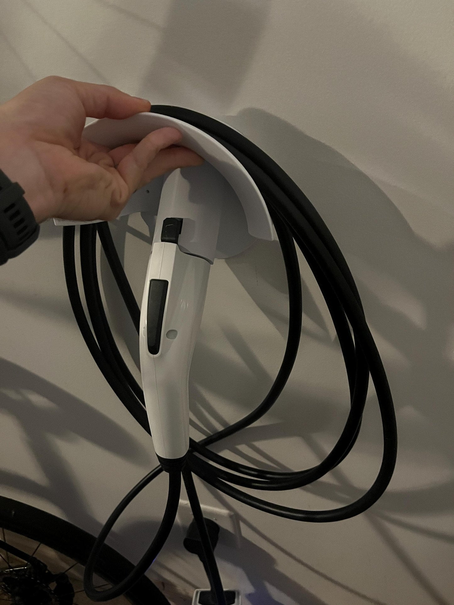 J1772 EV Charger Holder | Wall Mount Cable Organizer for Electric Vehicles
