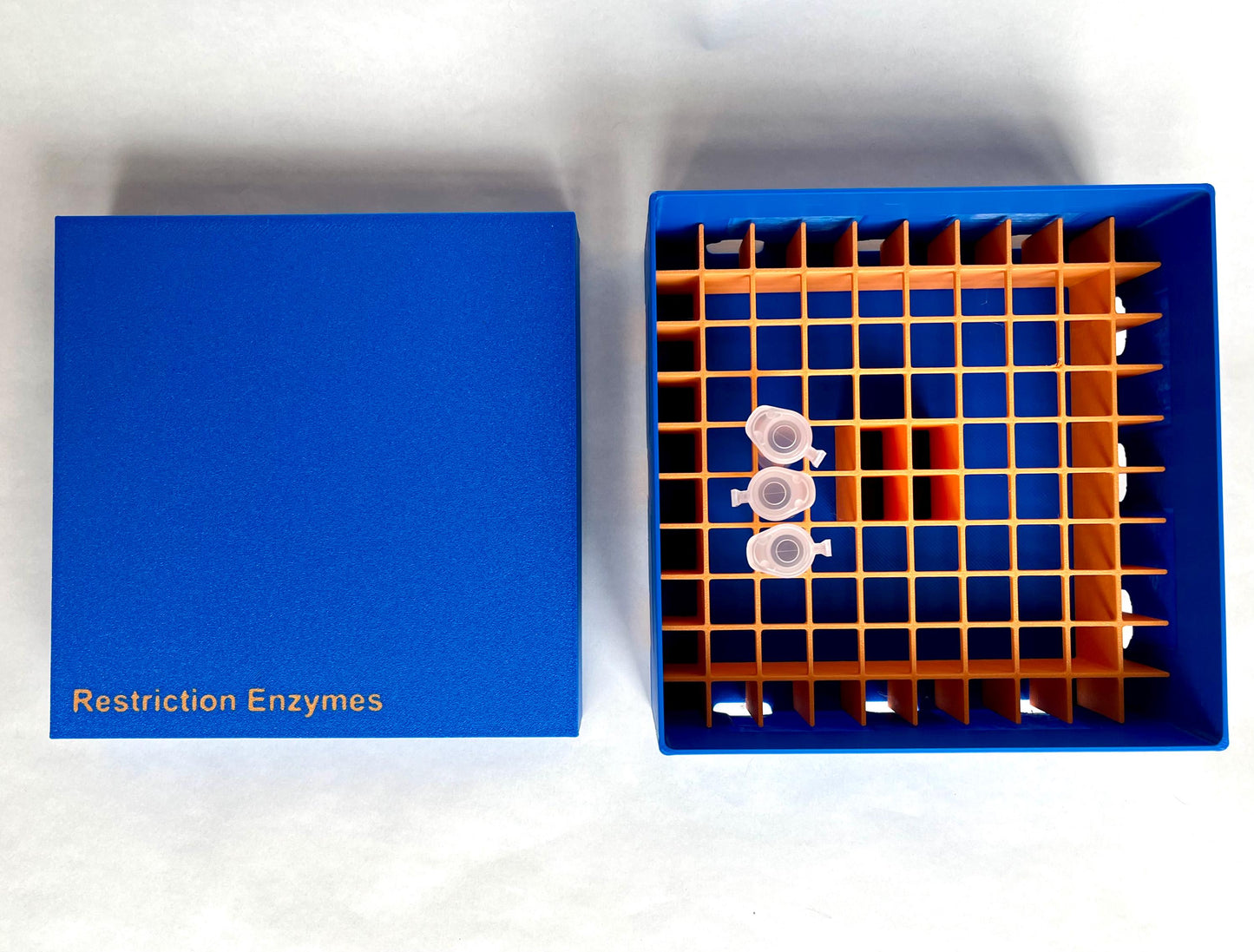 Custom Laboratory Freezer Storage Box (100-Place) | Premium DNA, PCR & Enzyme Sample Organization