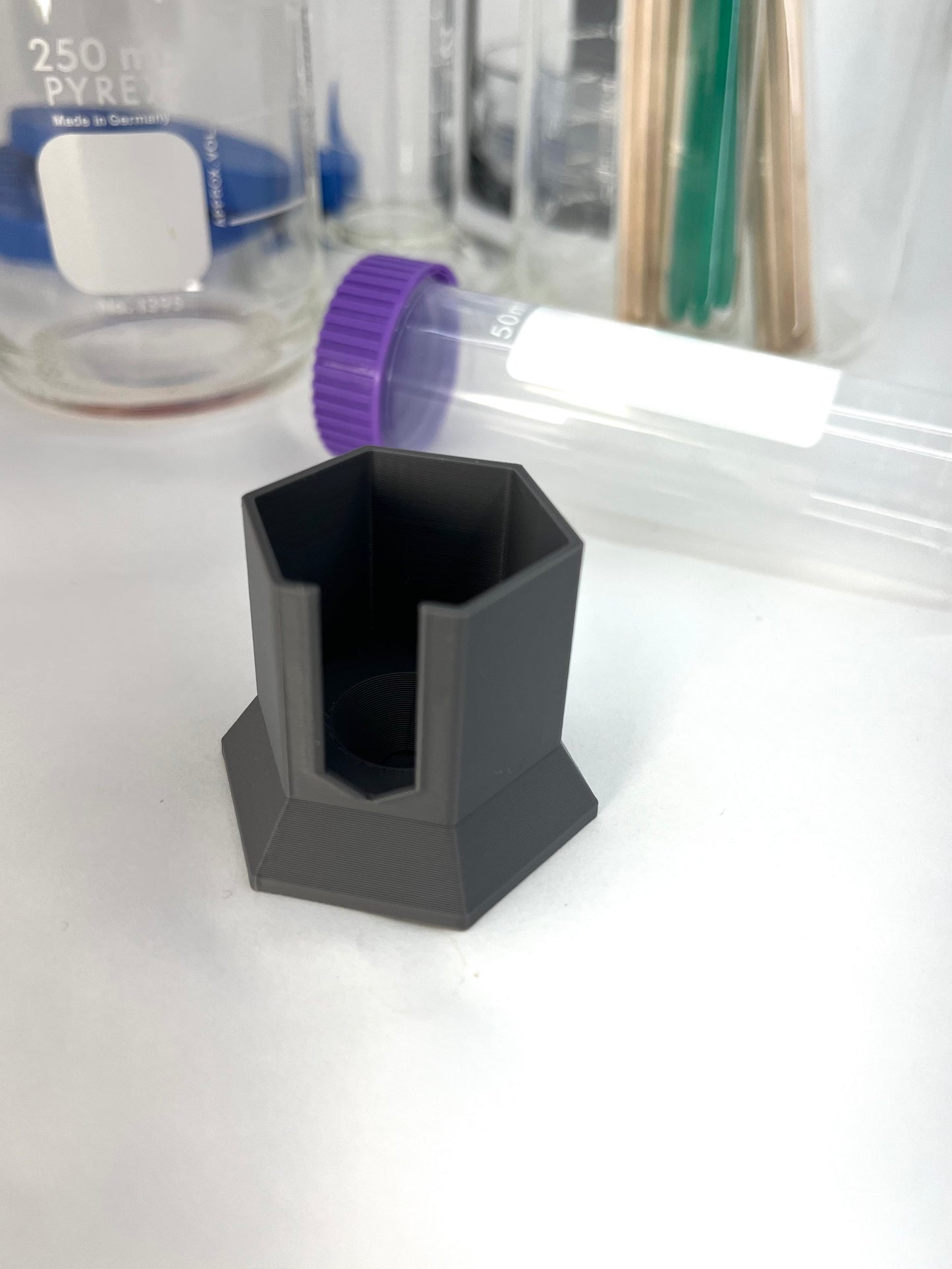 Single 50ml Tube Holder Stand - Customizable Centrifuge Tube Rack - Laboratory Tube Stand - Lab Organization - Test Tube Holder - 3D Printed Lab Equipment