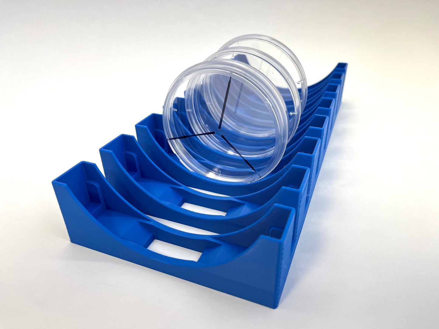 8-Slot Petri Dish Holder Universal for Any Laboratory | Square and Round Compatible