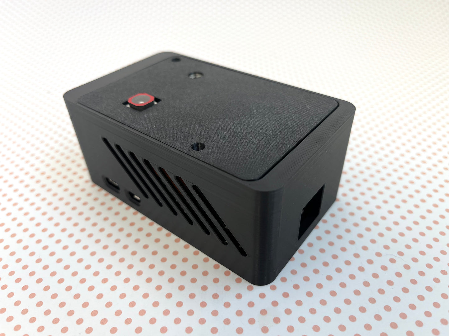 Raspberry Pi Camera Case with Tripod Mount - Vented Enclosure with Integrated Camera Housing & Custom Port Access