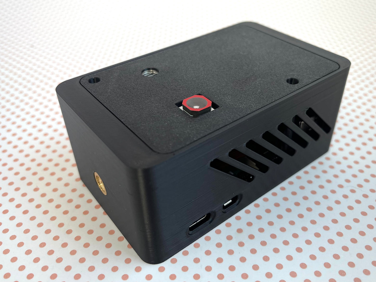 Raspberry Pi Camera Case with Tripod Mount - Vented Enclosure with Integrated Camera Housing & Custom Port Access
