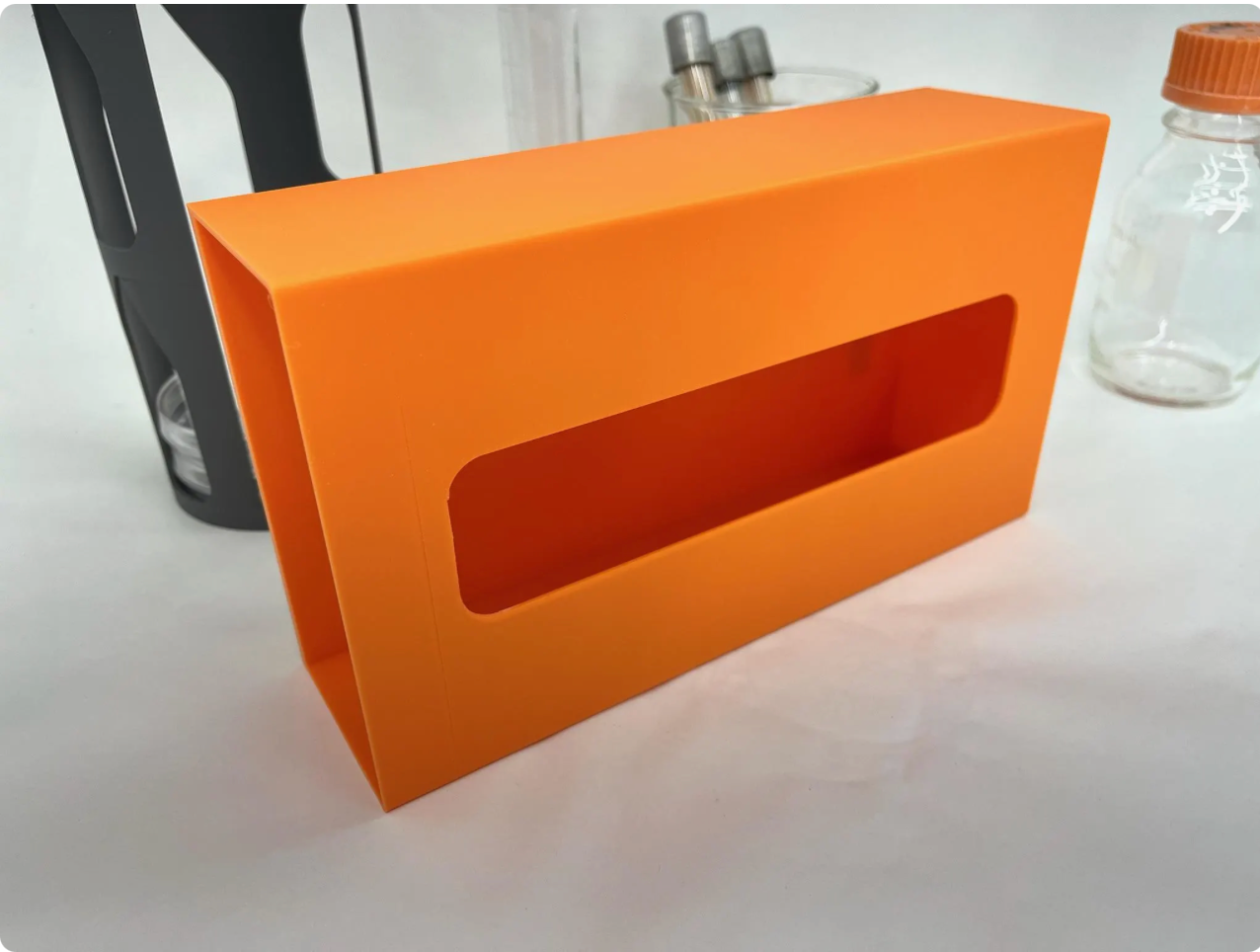 Magnetic Tissue Box Holder - Wall Mount Kleenex Dispenser - Professional Workspace Organizer