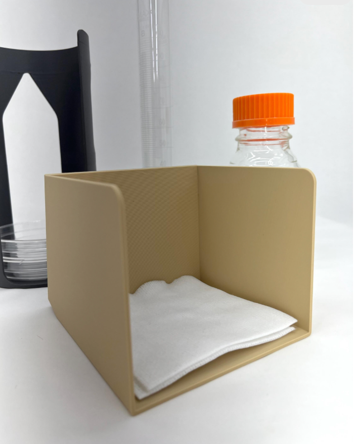 Magnetic 4x4 Gauze Holder - Medical Supply Organizer with 15° Angled Design - Lab Storage Bin