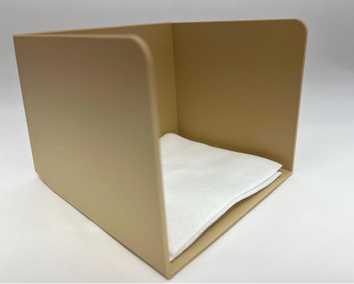 Magnetic 4x4 Gauze Holder - Medical Supply Organizer with 15° Angled Design - Lab Storage Bin