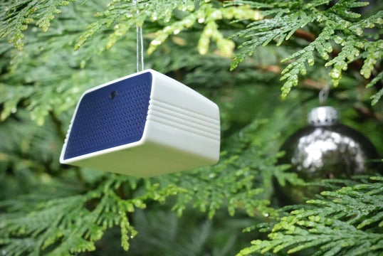 Retro Speaker Christmas Ornament - Workplace Drama Gift, Office Secret Santa, Minimalist Holiday Decor