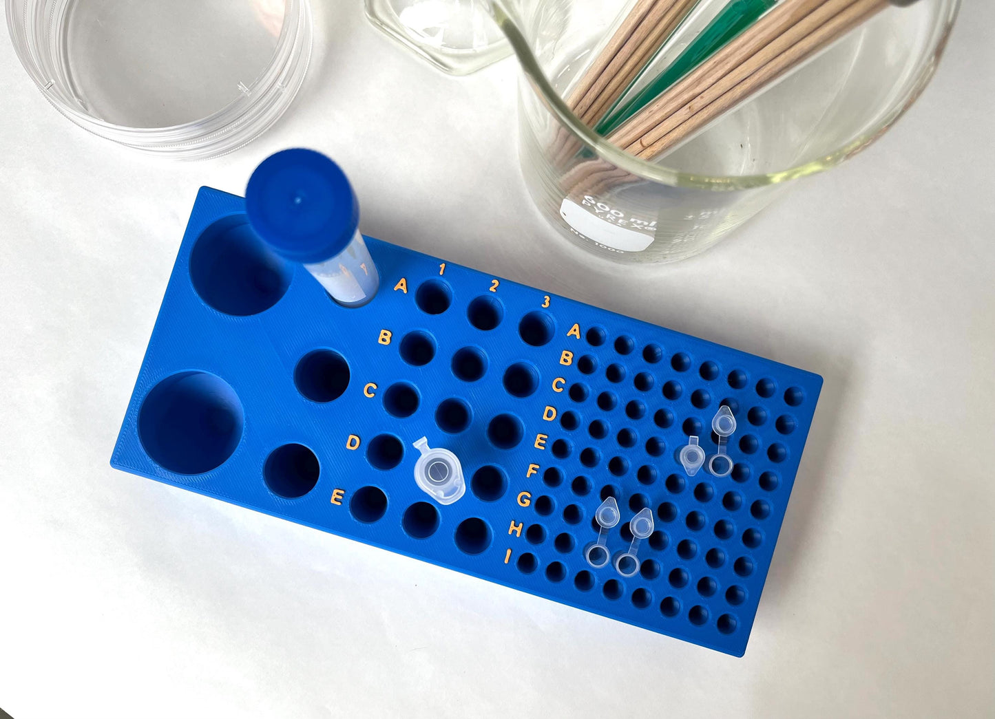 Multi Test Tube Laboratory Rack 0.2mL, 1.5/2mL, 15mL, 50mL Tubes