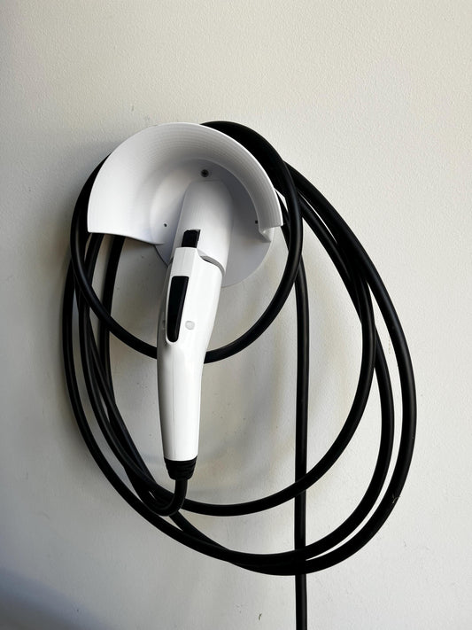 J1772 EV Charger Holder | Wall Mount Cable Organizer for Electric Vehicles