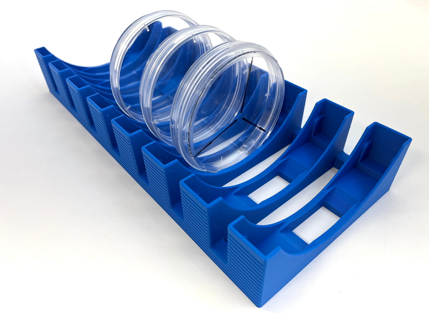 8-Slot Petri Dish Holder Universal for Any Laboratory | Square and Round Compatible