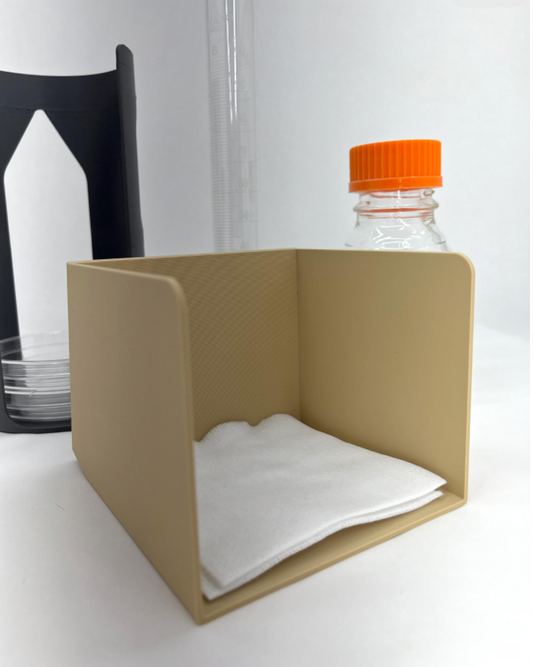 Magnetic 4x4 Gauze Holder - Medical Supply Organizer with 15° Angled Design - Lab Storage Bin