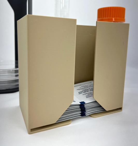 Magnetic Alcohol Pad Dispenser - Medical Wipe Holder Box Mount - Healthcare Supply Organizer