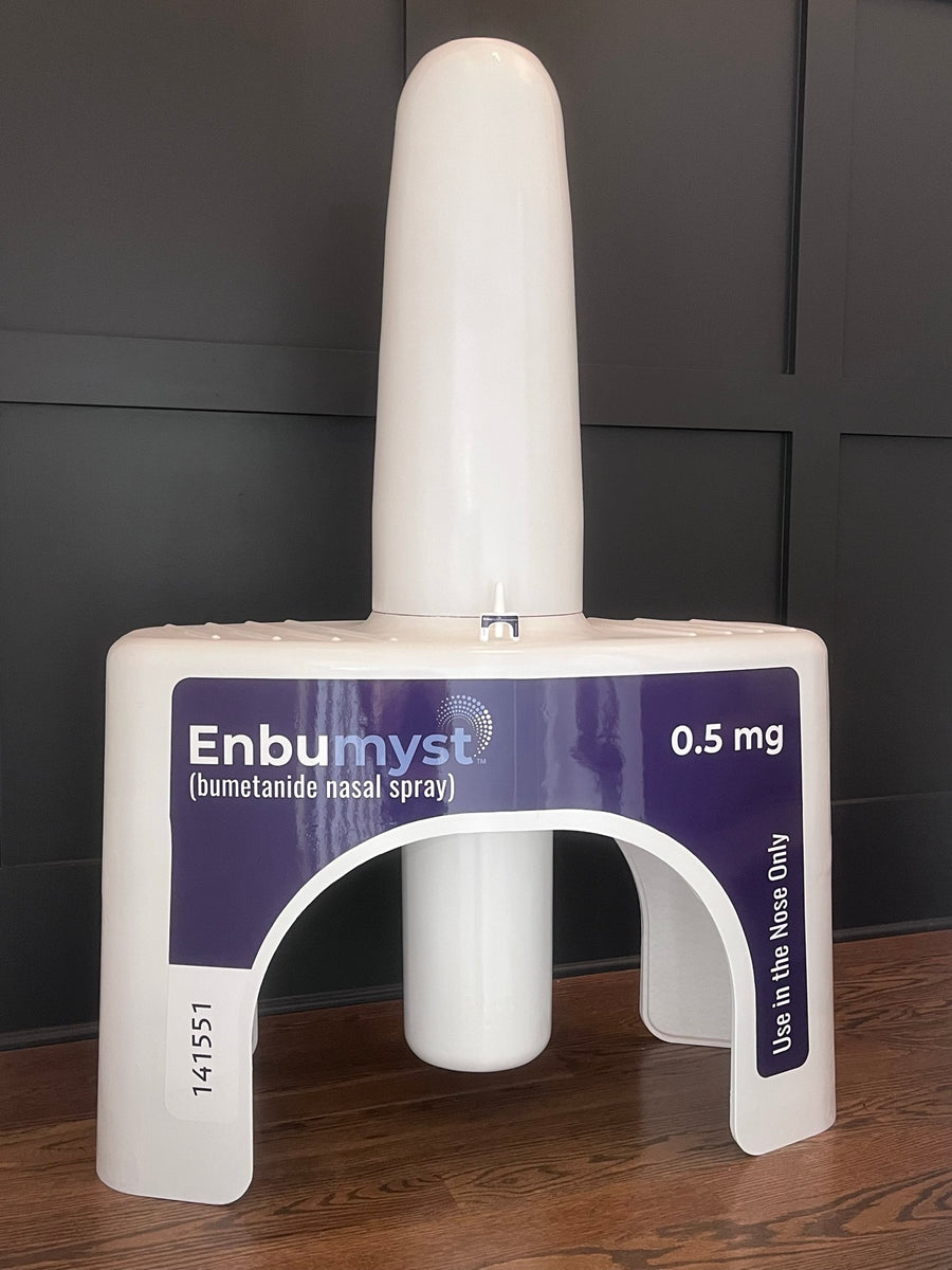 Giant 3D-printed Enbumyst nasal spray replica made by Hurst Product Lab for Esperion's event in Atlanta
