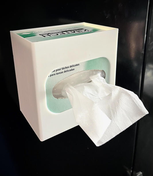 Magnetic Kimwipe Holder for Lab Bench Fume Hood Metal Shelf Laboratory Wipe Organizer
